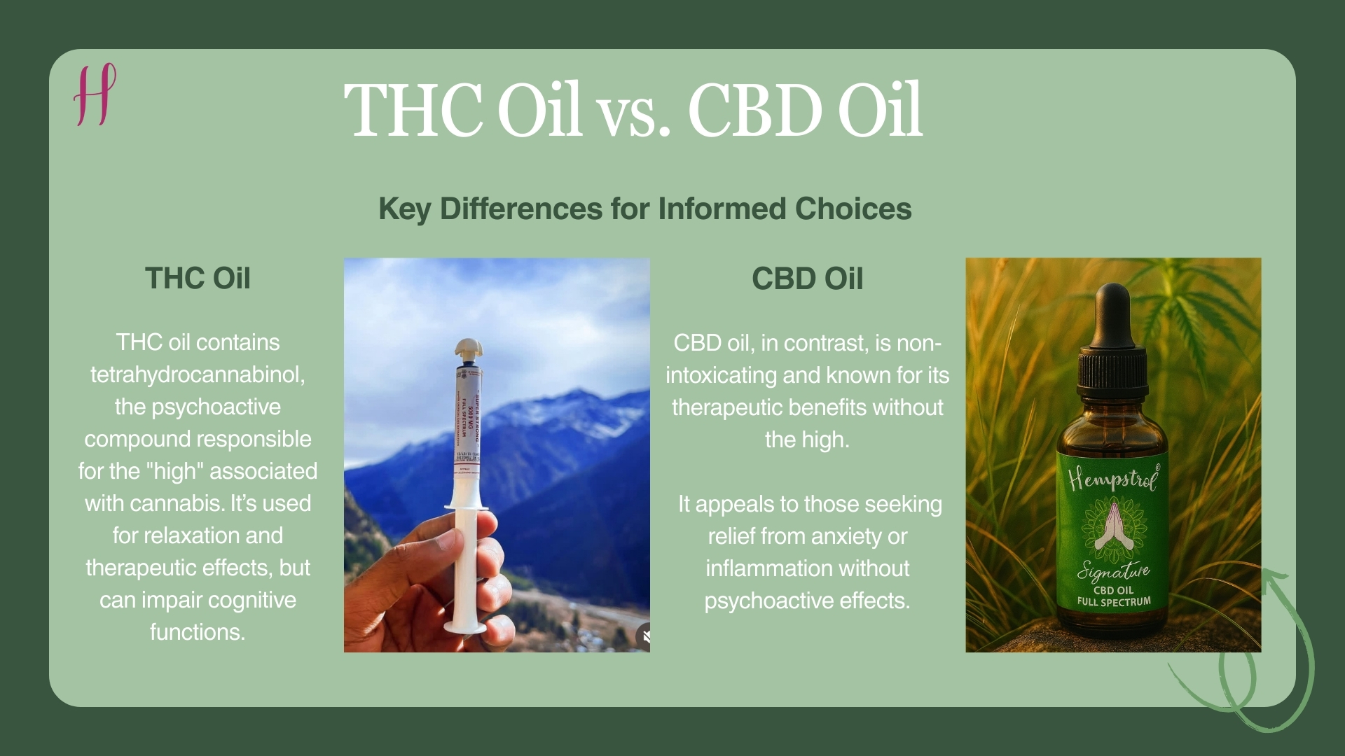 THC Oil vs. CBD Oil